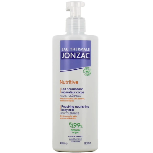 Jonzac Nutritive Lait Nourrissant Réparateur Corps Bio
