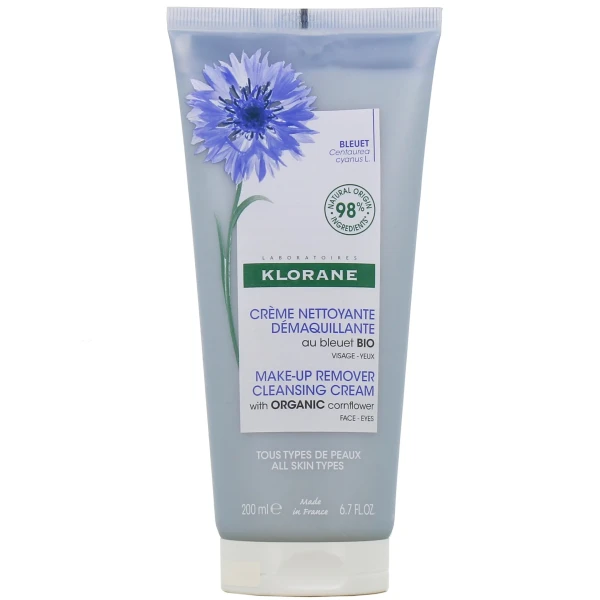 Klorane Crème Nettoyante Démaquillante Bleuet