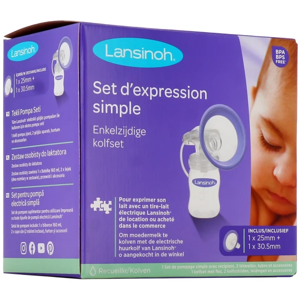 Lansinoh Set d'Expression pour Tire-Lait
