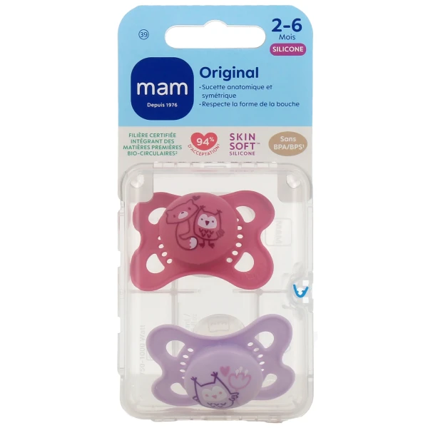 MAM Original Sucettes Silicone 2-6 mois