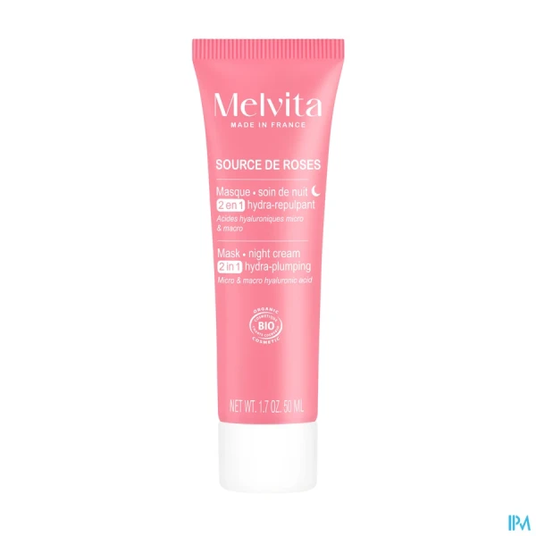 Melvita Source de Rose Masque Nuit 2EN1