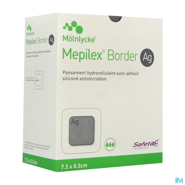 Mepilex Border Ag PANS7,5X8,5CM.16