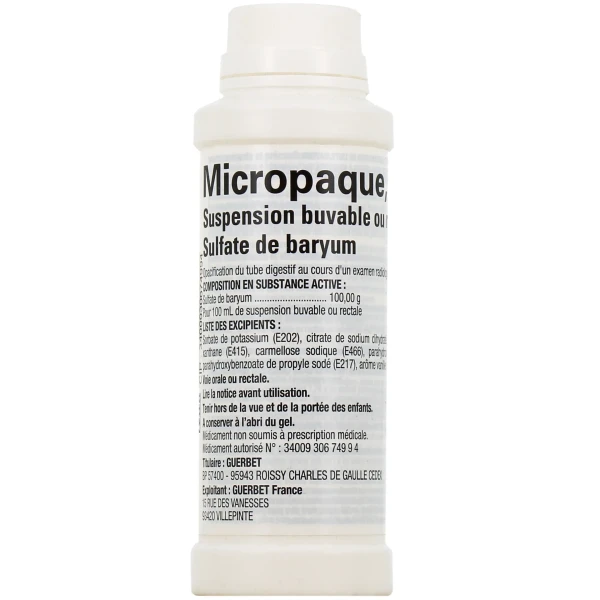Micropaque Suspension Buvable ou Rectale