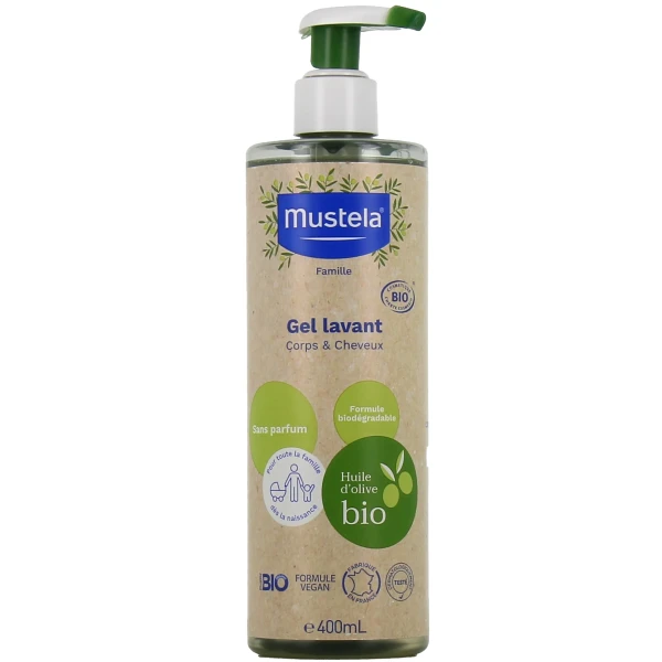 Mustela Gel Lavant Sans Parfum Bio