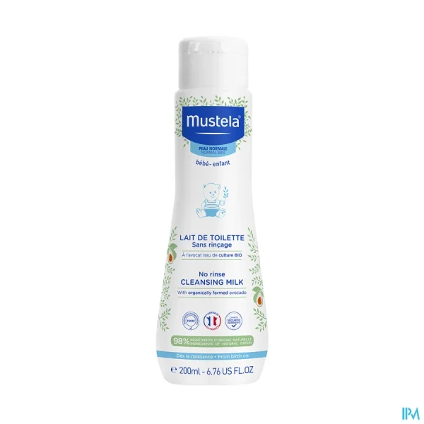 Mustela Lait de toilette sans rinçage
