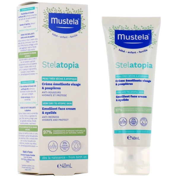 Mustela Stelatopia Crème Emolliente Visage