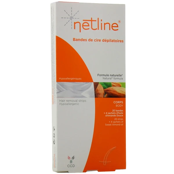 Netline Bandes de cire dépilatoires corps