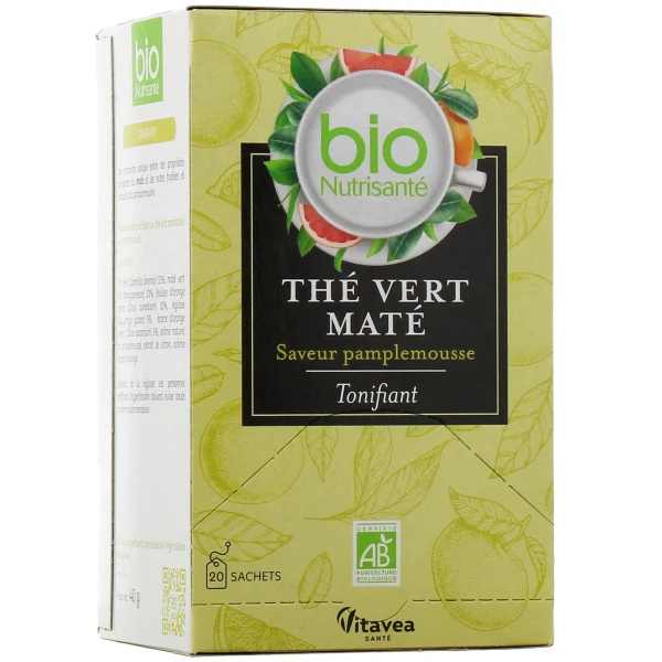 Nutrisanté Thé Vert Maté Tonifiant