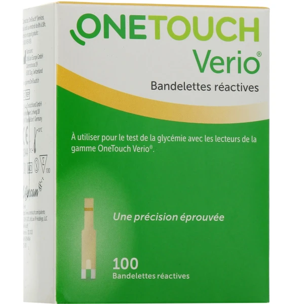 OneTouch Verio Bandelettes Réactives