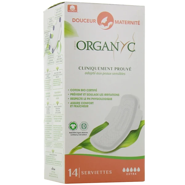 Organyc Serviettes Douceur Maternité