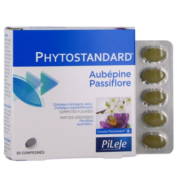 Pileje Phytostandard Aubépine Passiflore 30 comprimés