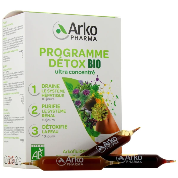 Programme Détox 30 jours Triple Action 30 ampoules