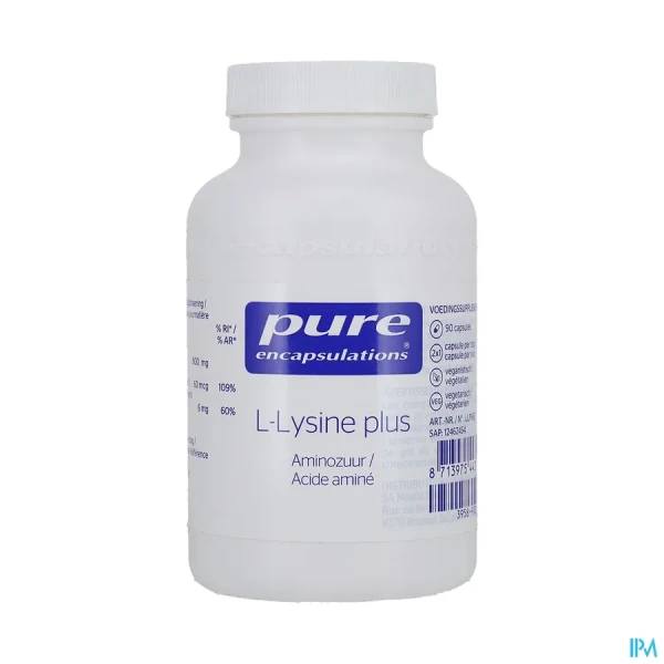 Pure Encapsulations L-Lysine Plus Capsules