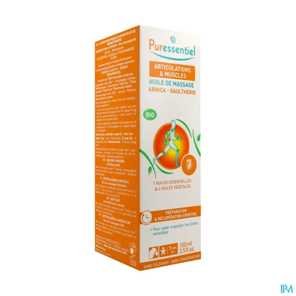 Puressentiel Huile de massage Bio Effort musculaire