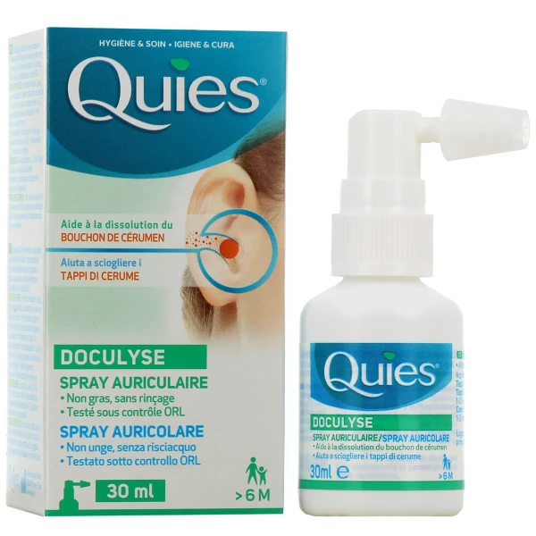 Quies Doculyse Spray Auriculaire Anti-Bouchon de Cérumen