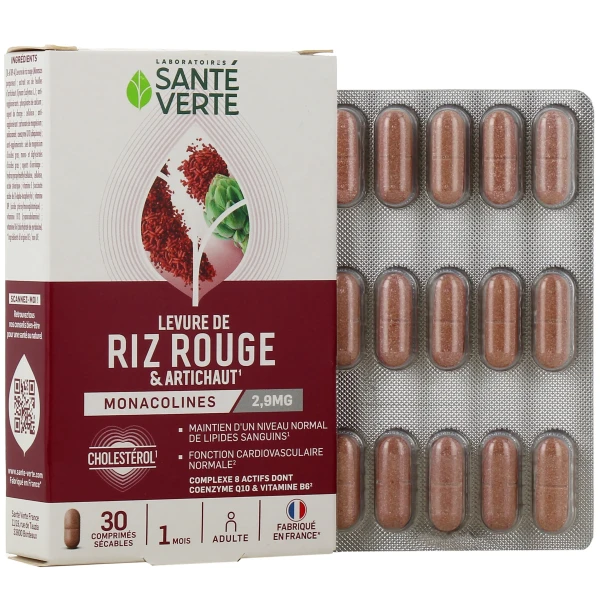 Santé Verte Levure de Riz Rouge