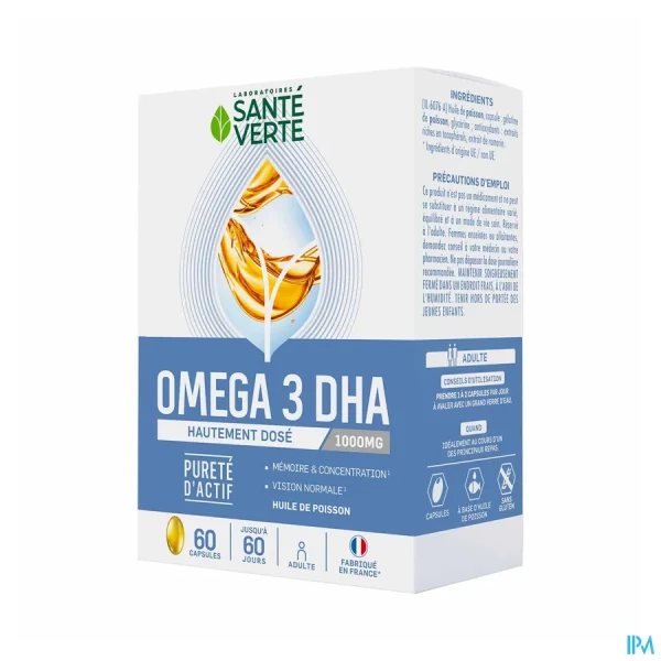 Santé Verte Oméga 3 1000 mg de DHA