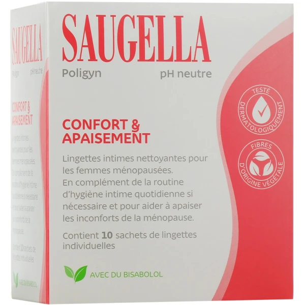Saugella Poligyn Lingettes Hygiène Intime