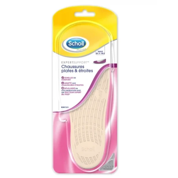 Scholl Semelles de Confort Chaussures Plates & Étroites
