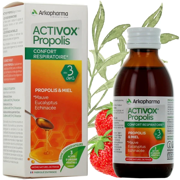 Sirop Activox Propolis Fraise Arkopharma