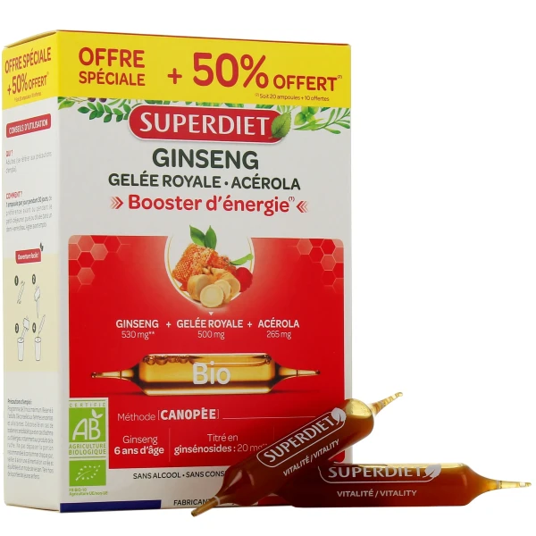 Super Diet Ginseng Gelée Royale Acérola Bio