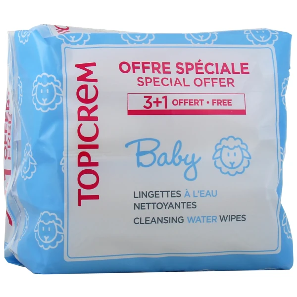 Topicrem Baby Lingettes à l'Eau Nettoyantes