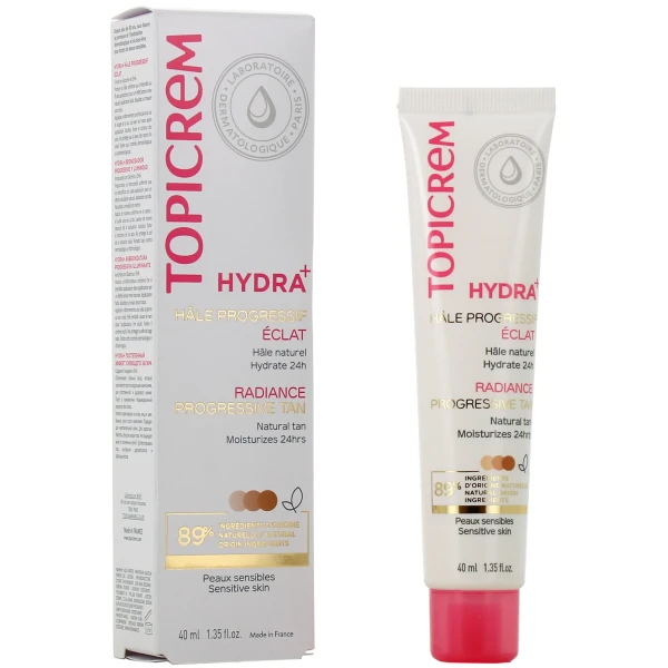 Topicrem Hydra+ Crème Visage Hâle Progressif Eclat