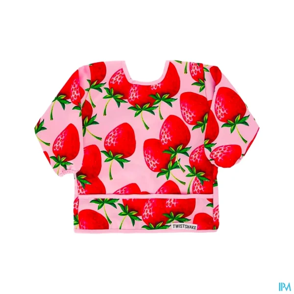 Twistshake Bavoir A Manches Fraise