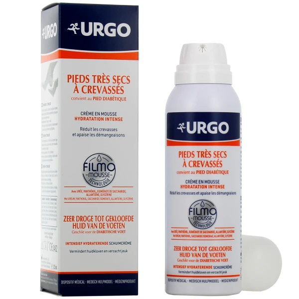 Urgo Crème Mousse Hydratation Intense Pieds Très Secs