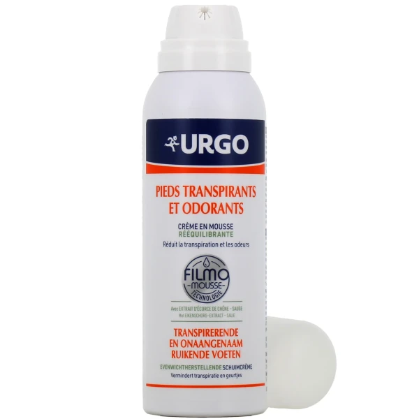 Urgo Crème Mousse Rééquilibrante Pieds Transpirants