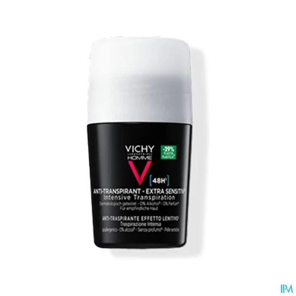 Vichy Homme Déodorant Anti-transpirant 48h Peaux sensibles