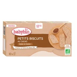 BABYBIO PETITS BISCUITS + 12 Mois Cacao - 10 Biscuits