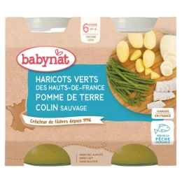Babybio Babynat Haricots Verts de Vendée Pomme de Terre Colin Sauvage