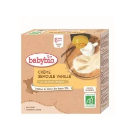 Crème Semoule au Lait de Vache Français - Vanille