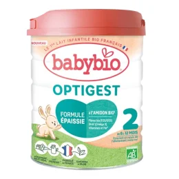 BABYBIO OPTIGEST 2 Lait en Poudre Bebe BIO 6-12 Mois - 800g