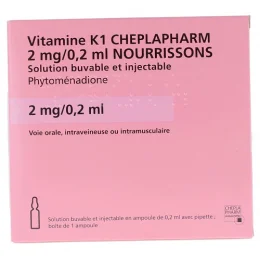 VITAMINE K1 2MG/0,2ML Nourrissons - 1 Ampoule