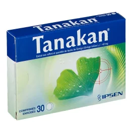 Tanakan troubles neurologiques 40 mg