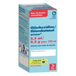 CHLORHEXIDINE / CHLOROBUTANOL ARROW 0,5 mL/0,5 g/100 ml