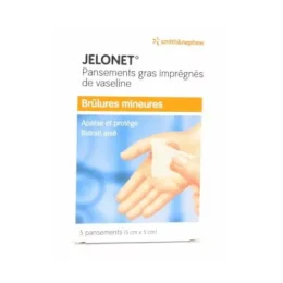 JELONET PANSEMENT Gras 5cmx5cm - 5 Pansements