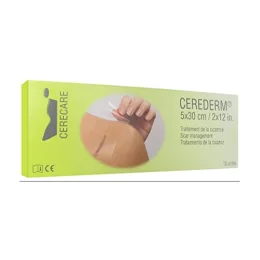 Cerecare Cerederm Rectangle Traitement de la Cicatrice 10 x 20 cm 10 Unités