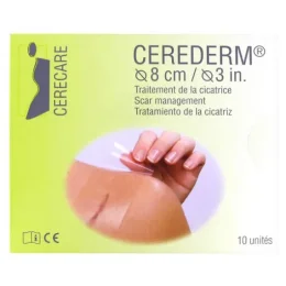 Cerecare Cerederm Couronne Traitement de la Cicatrice Ø 8 cm 10 Unités