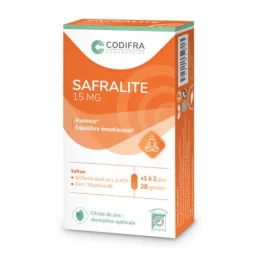 Codifra Safralite 15mg Humeur et Equilibre Emotionnel 28 Gélules