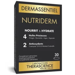 THERASCIENCE DERMASSENTIEL Nutriderm Nourrit / Hydrate - 30 Gelules