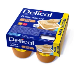 DELICAL HP PC CREME DESSERT SANS SUCRES Cafe - 4x200g