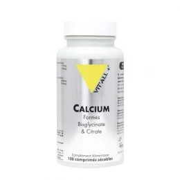 VITALL+ CALCIUM Bisglycinate & Citrate - 100 Comprimes