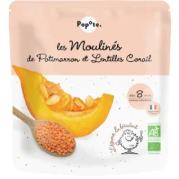 POPOTE LES MOULINES Lentilles & Potimarron +8 mois - 180g