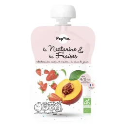 POPOTE GOURDE Nectarine et Fraises - 120g