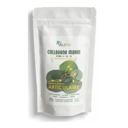 Valebio Collagène Marin Type 1-2-3 Confort et souplesse articulaire 180g poudre