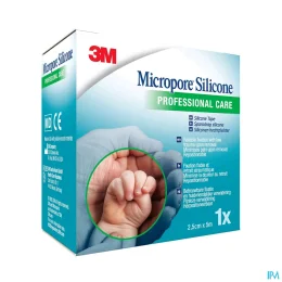3M Micropore Silicone Sparadrap Atraumatique