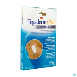 3M + Pad 5 Pansements Film 9cm X 10cm Tegaderm